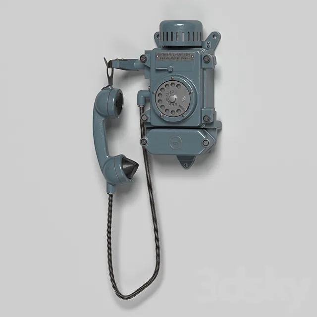 Mine wall phone 3ds Max