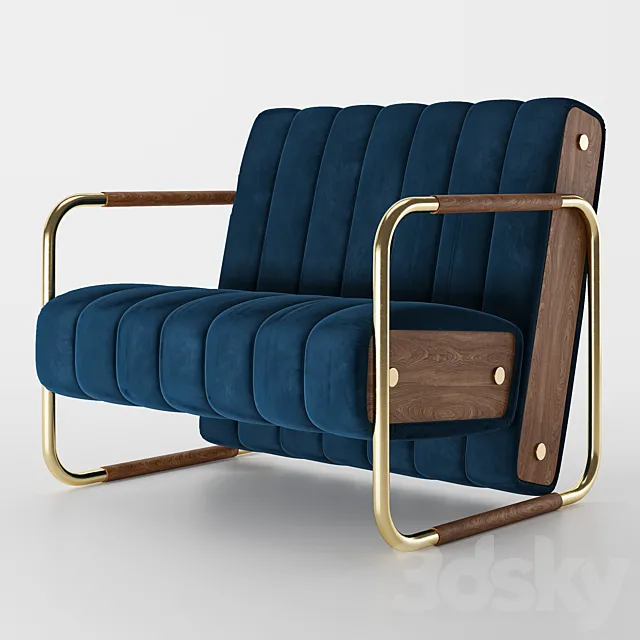 Minelli Essential home armchair 3DS Max Model