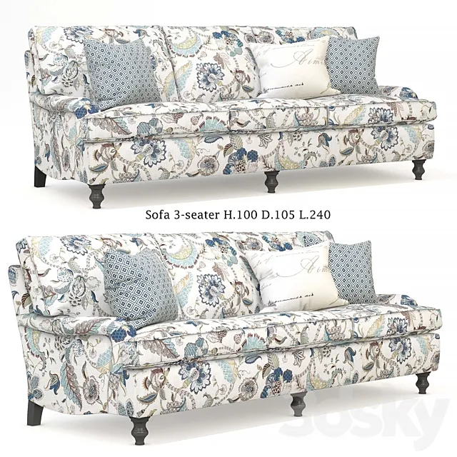 Minerva 3-seater Mantellassi 3DS Max Model