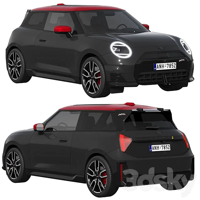 Mini Cooper SE JCW Trim 2024 3ds Max