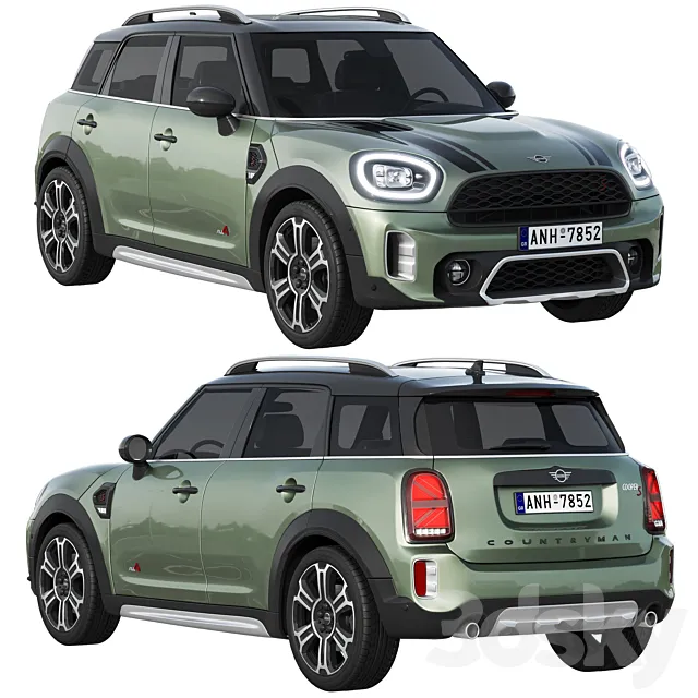 Mini Countryman S 2021 3DS Max Model