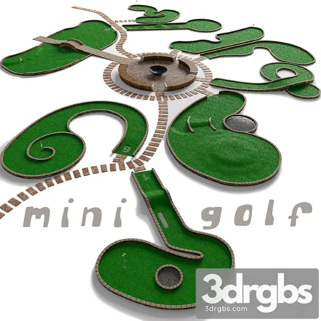 Mini golf. a set of 9 fields 3dsmax Download