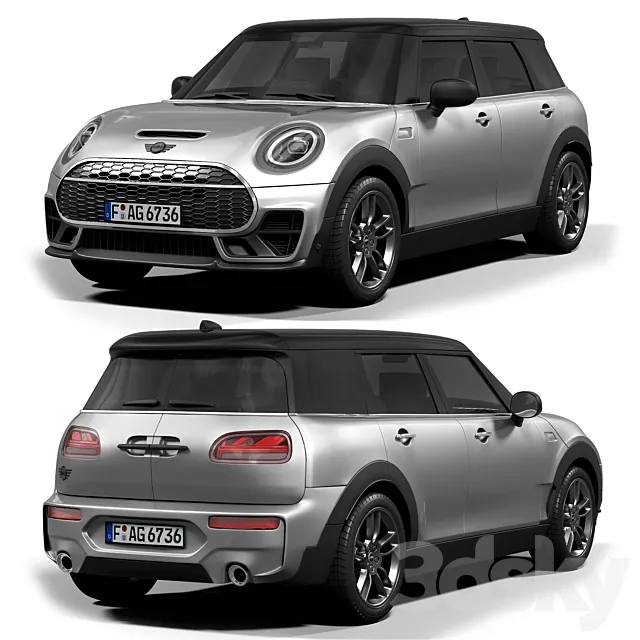 Mini JCW Clubman 3ds Max