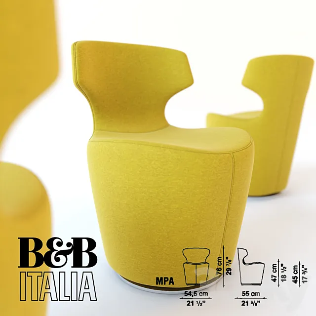 Mini Papilio Chair 3ds Max