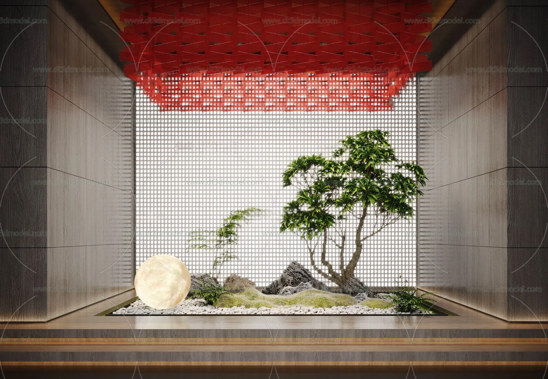 Miniature Garden 3D Scenes – Interior Plants – 001 – CORONA Render