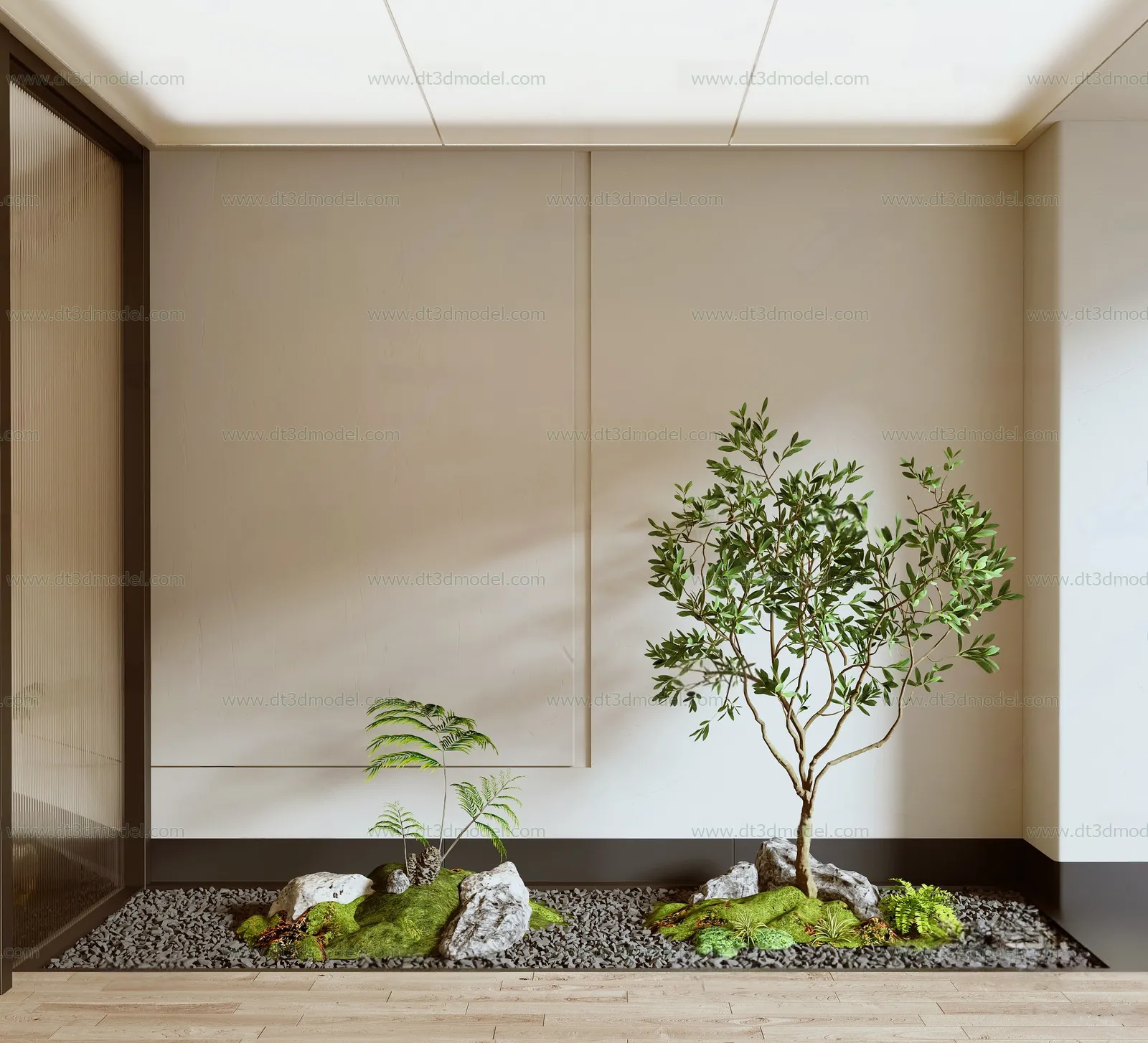 Miniature Garden 3D Scenes – Interior Plants – 054 – VRAY Render