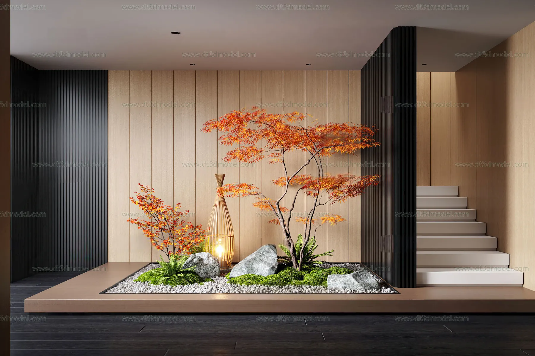 Miniature Garden 3D Scenes – Interior Plants – 062 – CORONA Render