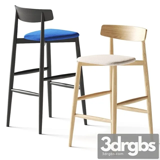 Miniforms claretta bar stool 2 3dsmax Download