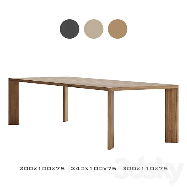 Miniforms manero table 3DS Max Model