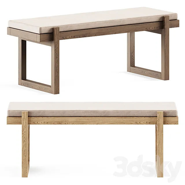 Minimal Bench by Kristina Dam Studio 3DS Max Model