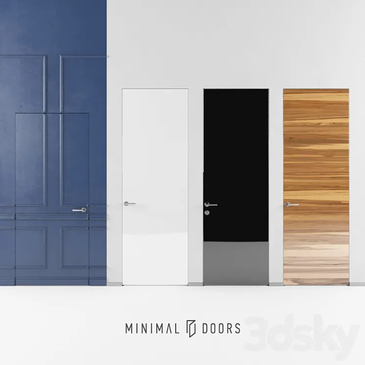 MINIMAL DOORS – basic collection 3DS Max