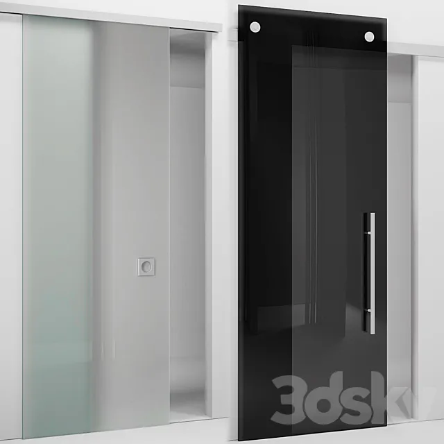 minimal quadro  Sliding door track 3DS Max Model