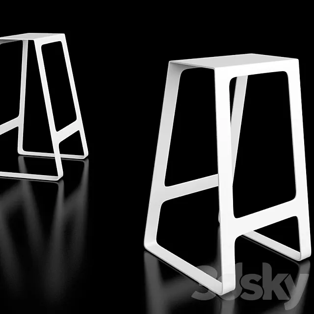 minimal stool by Jonathan Nesci 3DS Max Model