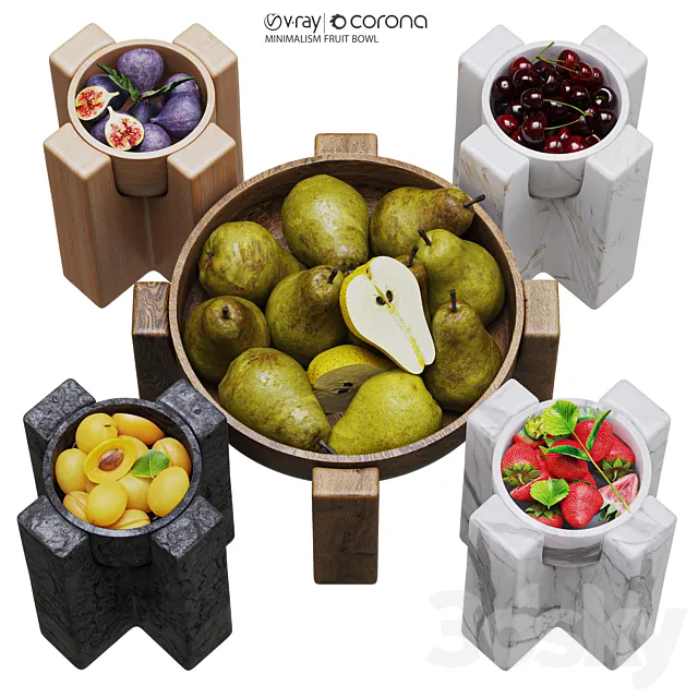 minimalism fruit bowl 3dsMax Model