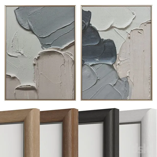 Minimalist Abstract Painting №122 3dsMax Model