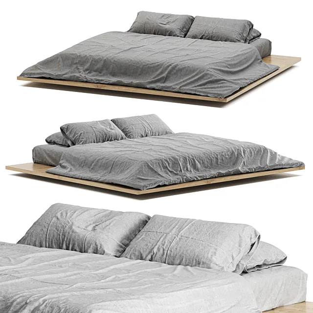 minimalist bedding 3ds Max