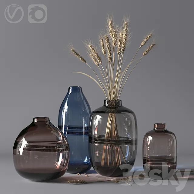 Minimalist Clear Glass Vase 3DSMax File