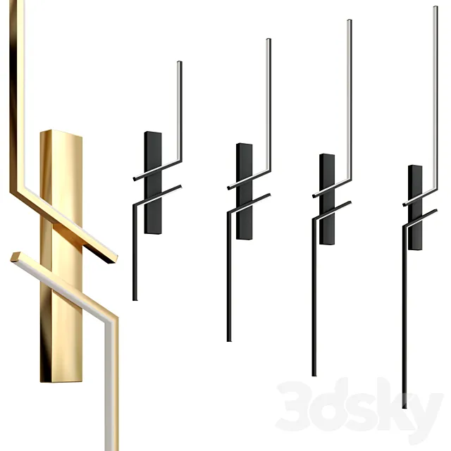Minimalist interior wall lamp 3ds Max