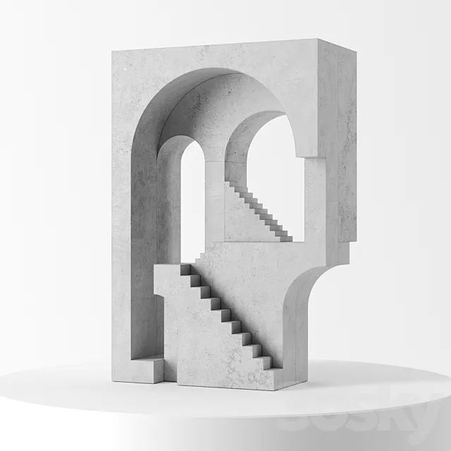 Minimalist Sculpture 3DS Max Model