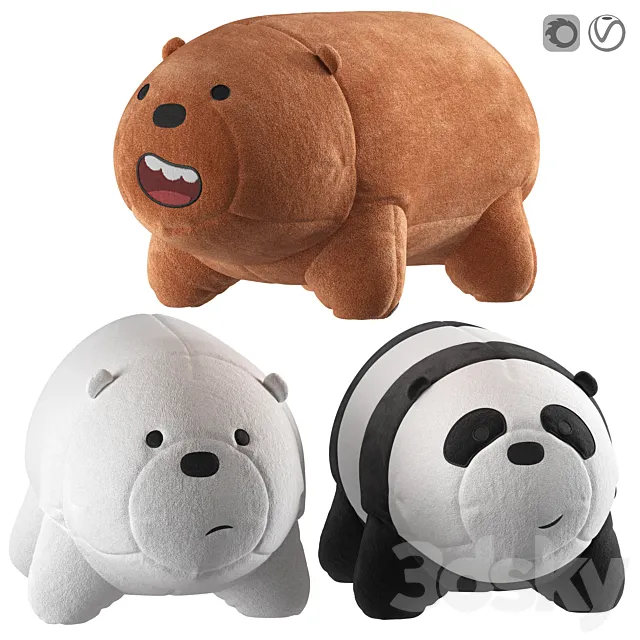 Miniso We Bare Bears 3ds Max