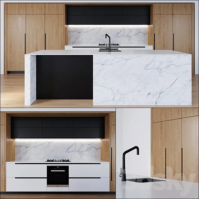 Minosa kitchen 3DS Max Model