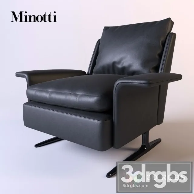 Minoti Armchair Leather Black 3dsmax Download
