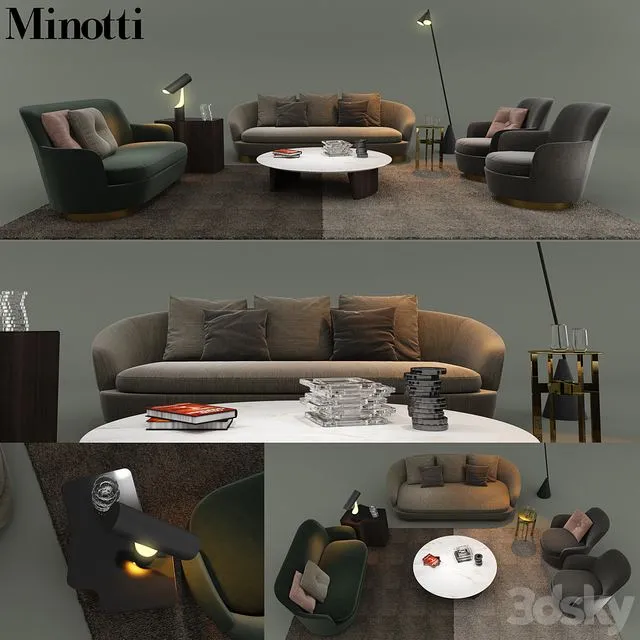 Minotti 2017 Set1 3dsMax Model