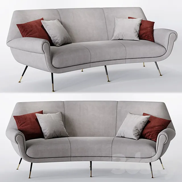 Minotti _ Albert Angled Sofa 3ds Max