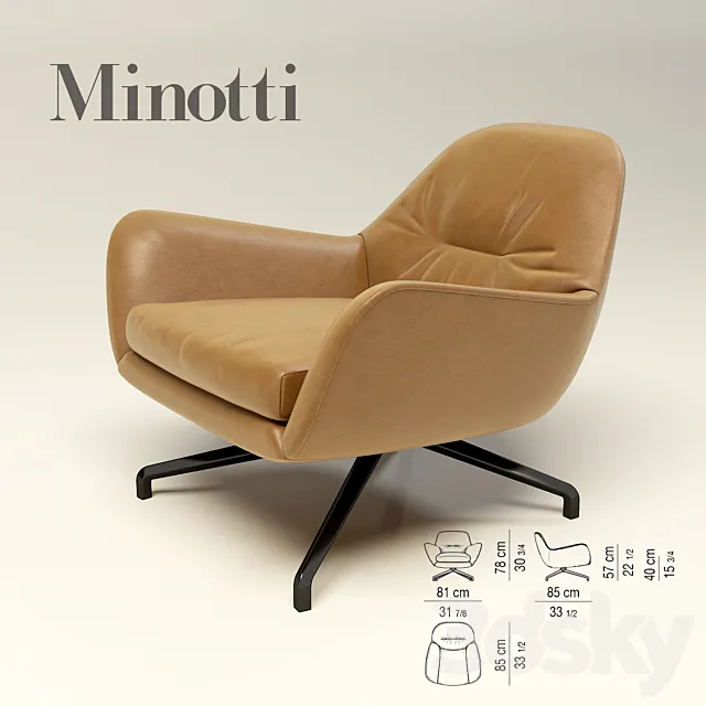 Minotti _ Jensen 3DS Max Model