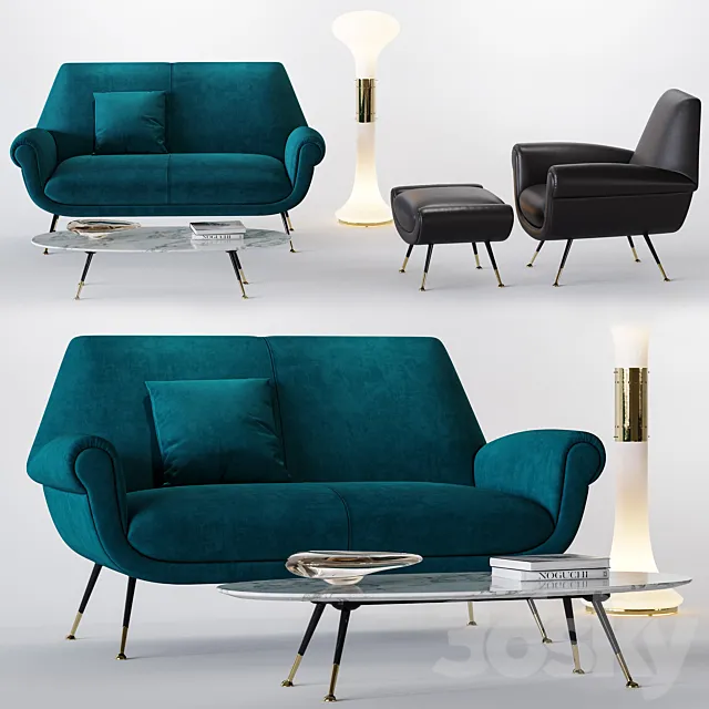 Minotti Albert Set 3DS Max Model