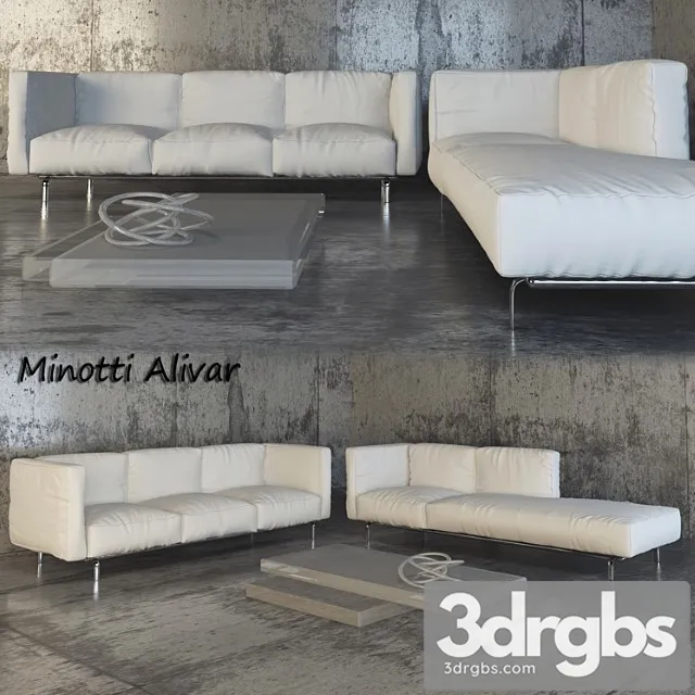 Minotti Alivar Sofa 3dsmax Download