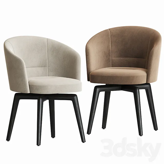 Minotti Amelie Dining Chair 3DS Max Model