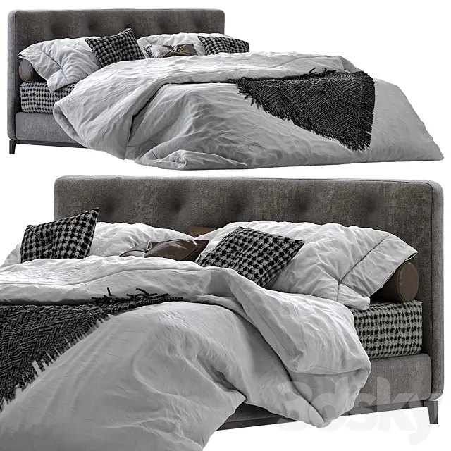 Minotti -Andersen Bed “Quilt” 3DSMax File