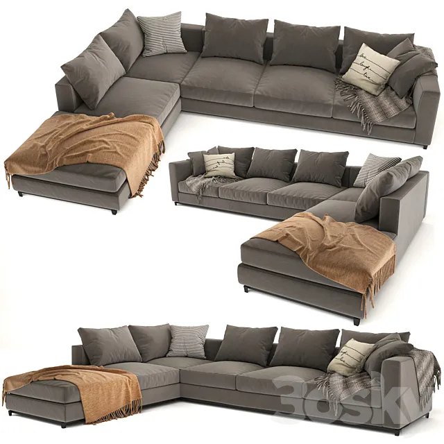 Minotti Andersen corner sofa 3ds Max