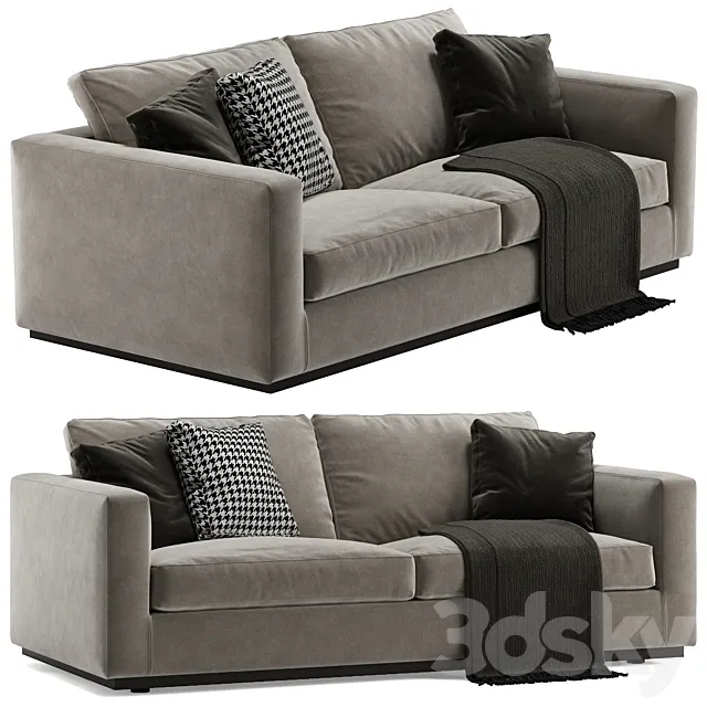 Minotti Andersen Line sofa 2 seats 3ds Max