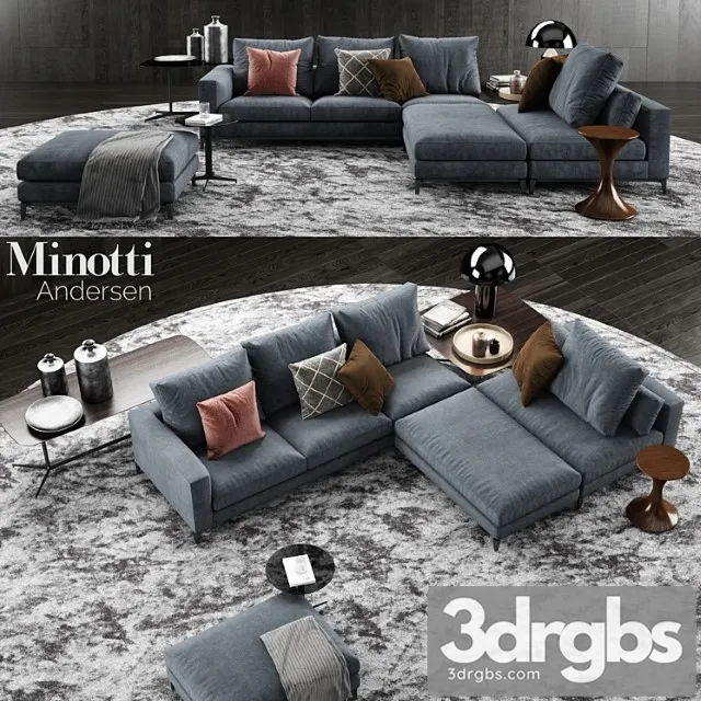 Minotti andersen sofa 2 2 3dsmax Download