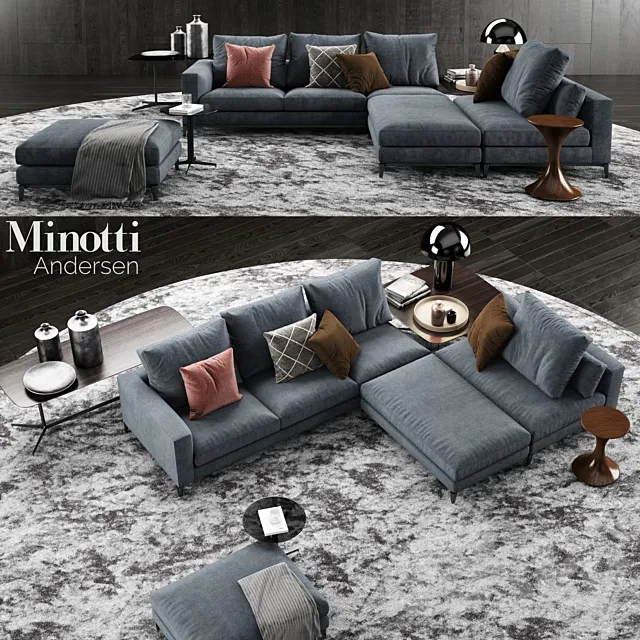 Minotti Andersen Sofa 2 3ds Max