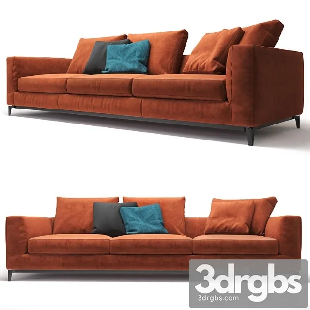 Minotti andersen sofa 3-seater 2 3dsmax Download