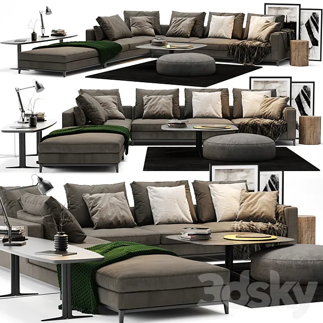 Minotti – Andersen Sofa 3DS Max Model