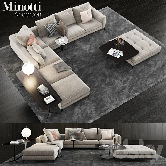 Minotti Andersen Sofa 3DSMax File