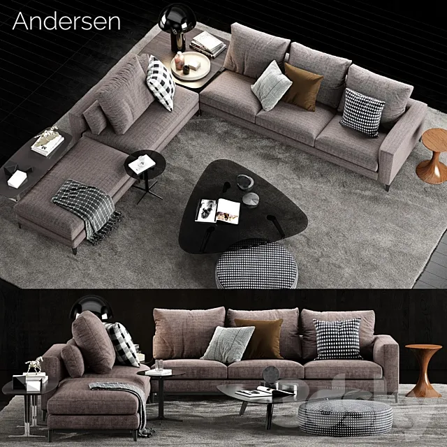 Minotti Andersen Sofa 4 3DSMax File