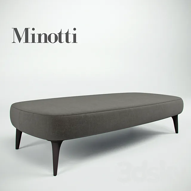 Minotti aston bench 3DS Max Model