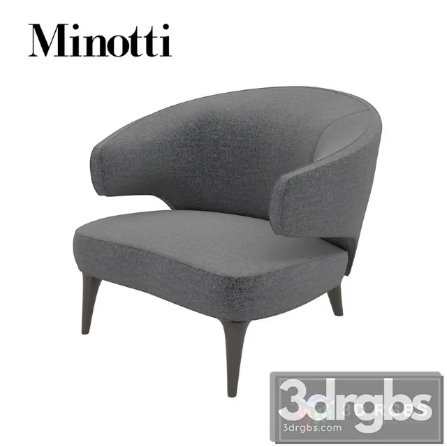Minotti Aston Chair 02 3dsmax Download