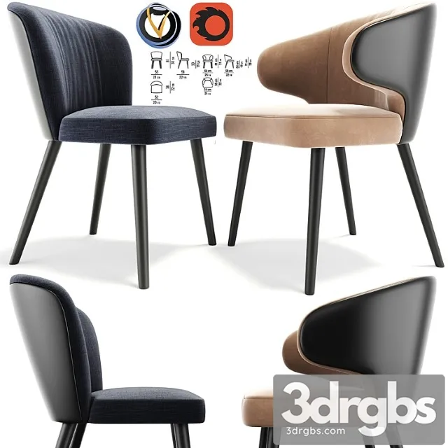Minotti aston chair 2 3dsmax Download