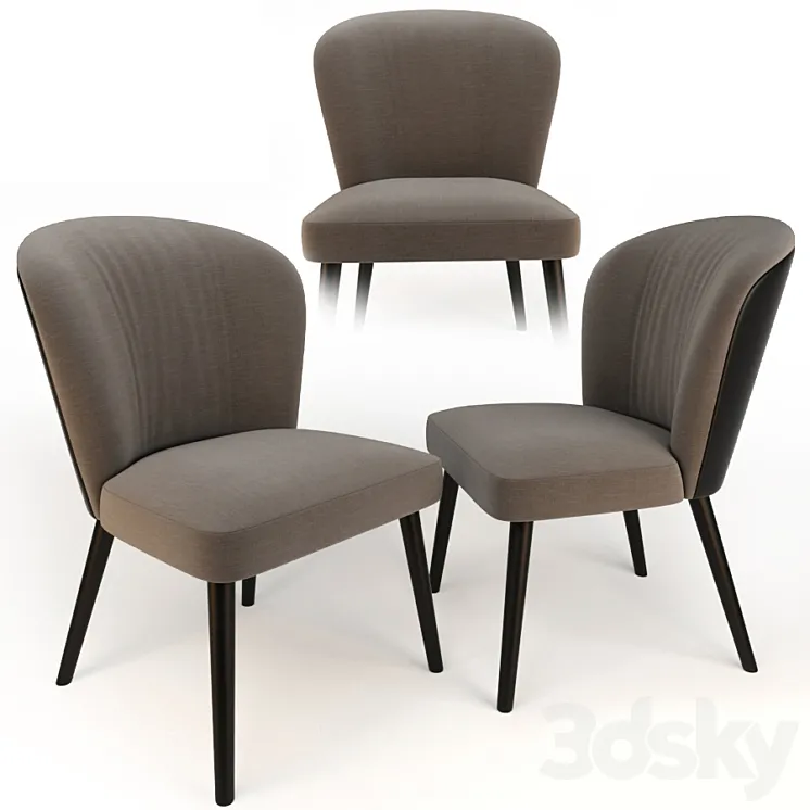 Minotti Aston Lounge Chair 3DS Max