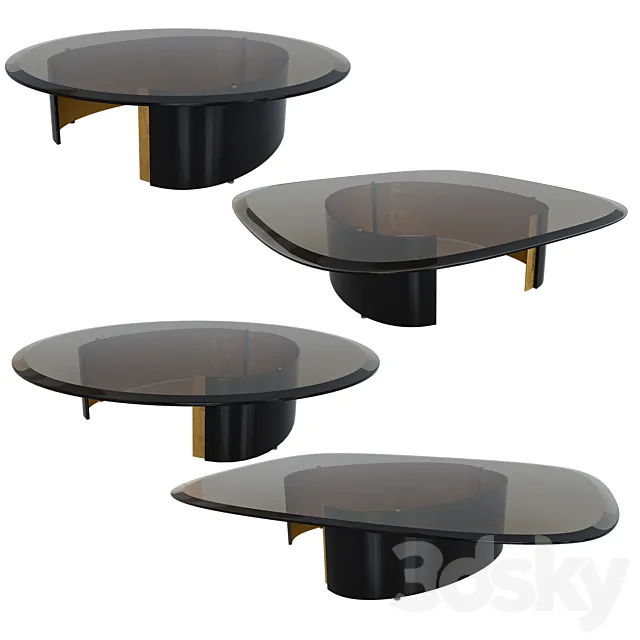 Minotti Bangle – set tables 3ds Max