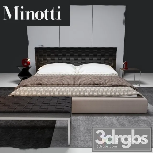Minotti Bartlett Bed 3dsmax Download