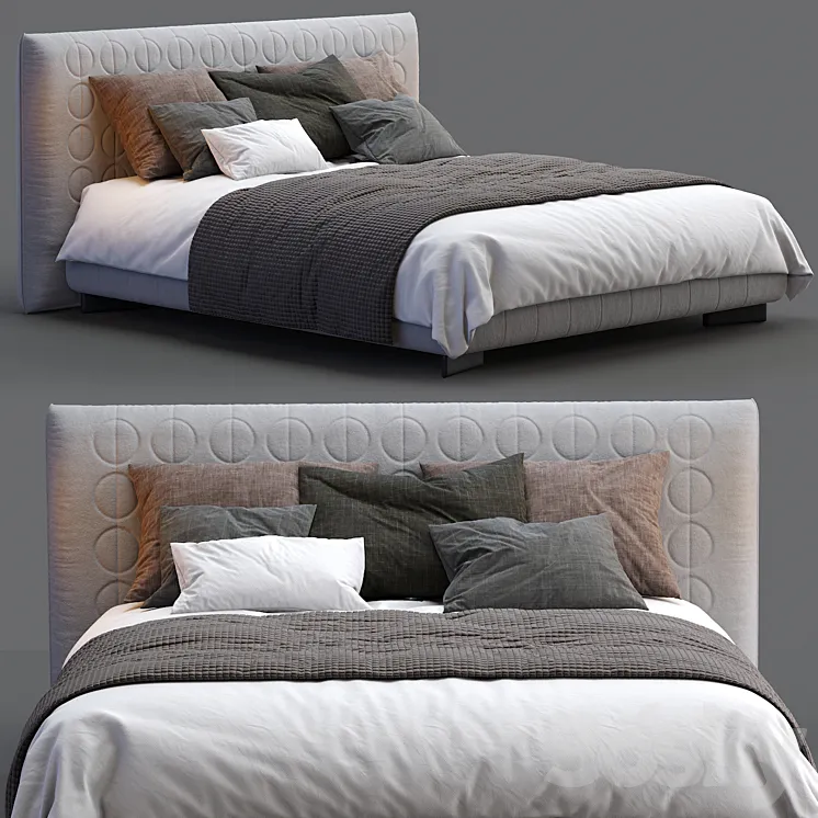 Minotti Bed CURTIS 3DS Max