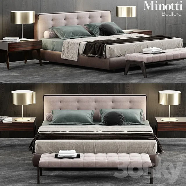 Minotti Bedford Bed 3DSMax File