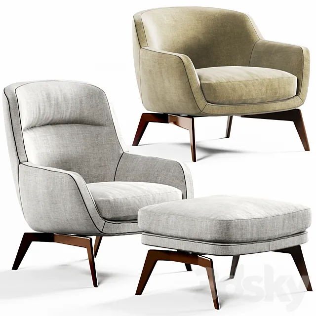 Minotti BELT 3ds Max